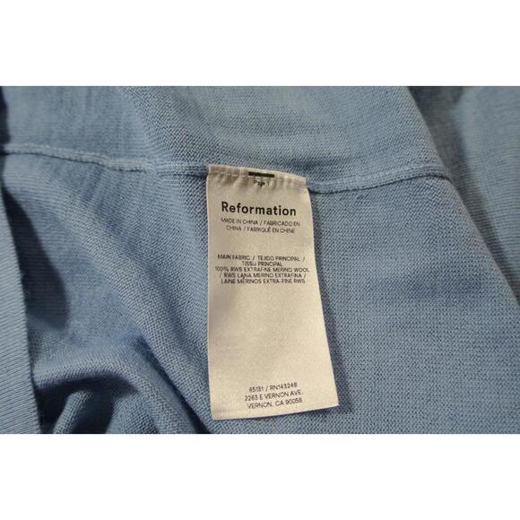 NEW, REFORMATION Lucas Relaxed Regenerative Merino Polo Sz XS #S8178 - Picture 7 of 7
